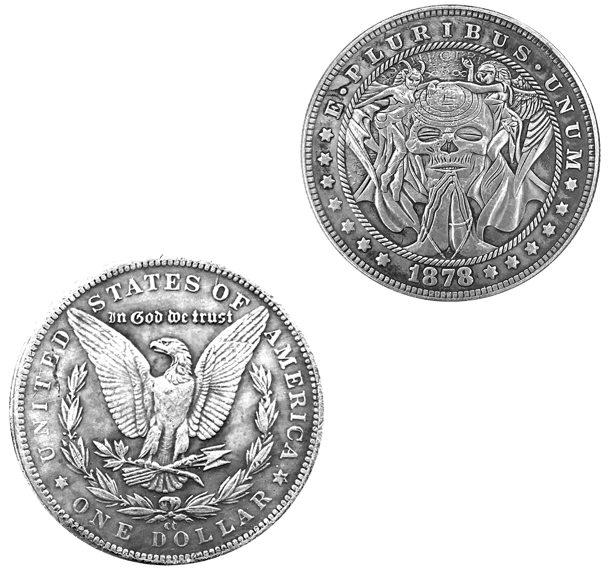 Amazon.com: Santa Muerte Novelty V8 Good Luck Heads & Tails